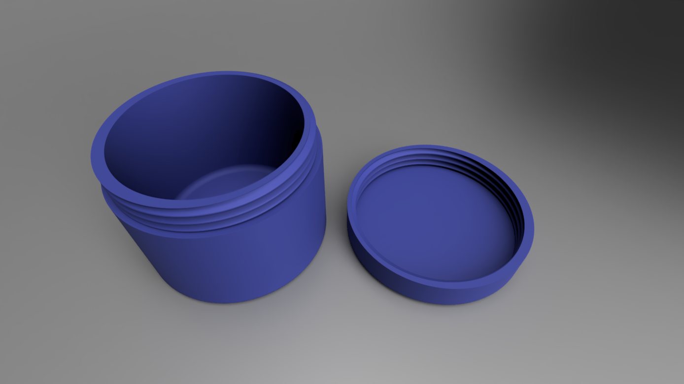 Robust threaded container