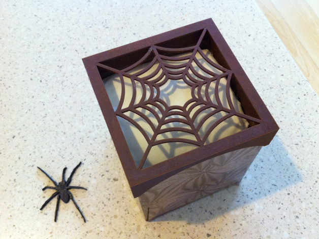 Tissue Box Spider Web Rim