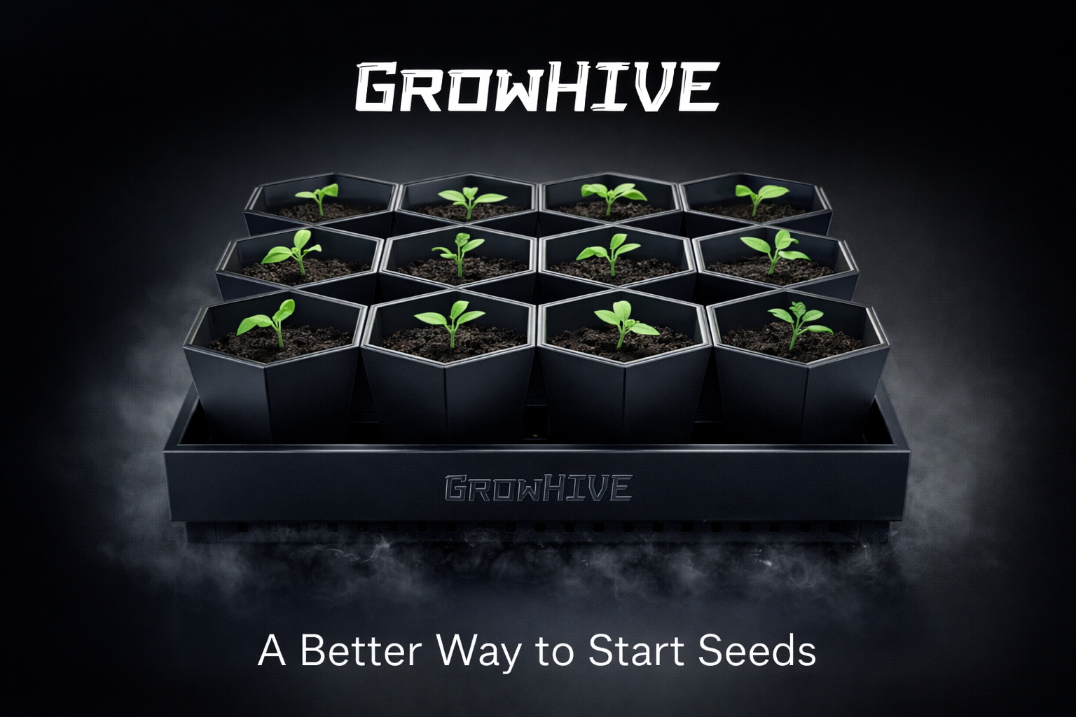 GrowHIVE - 3D Printable Seedling Starting Kit