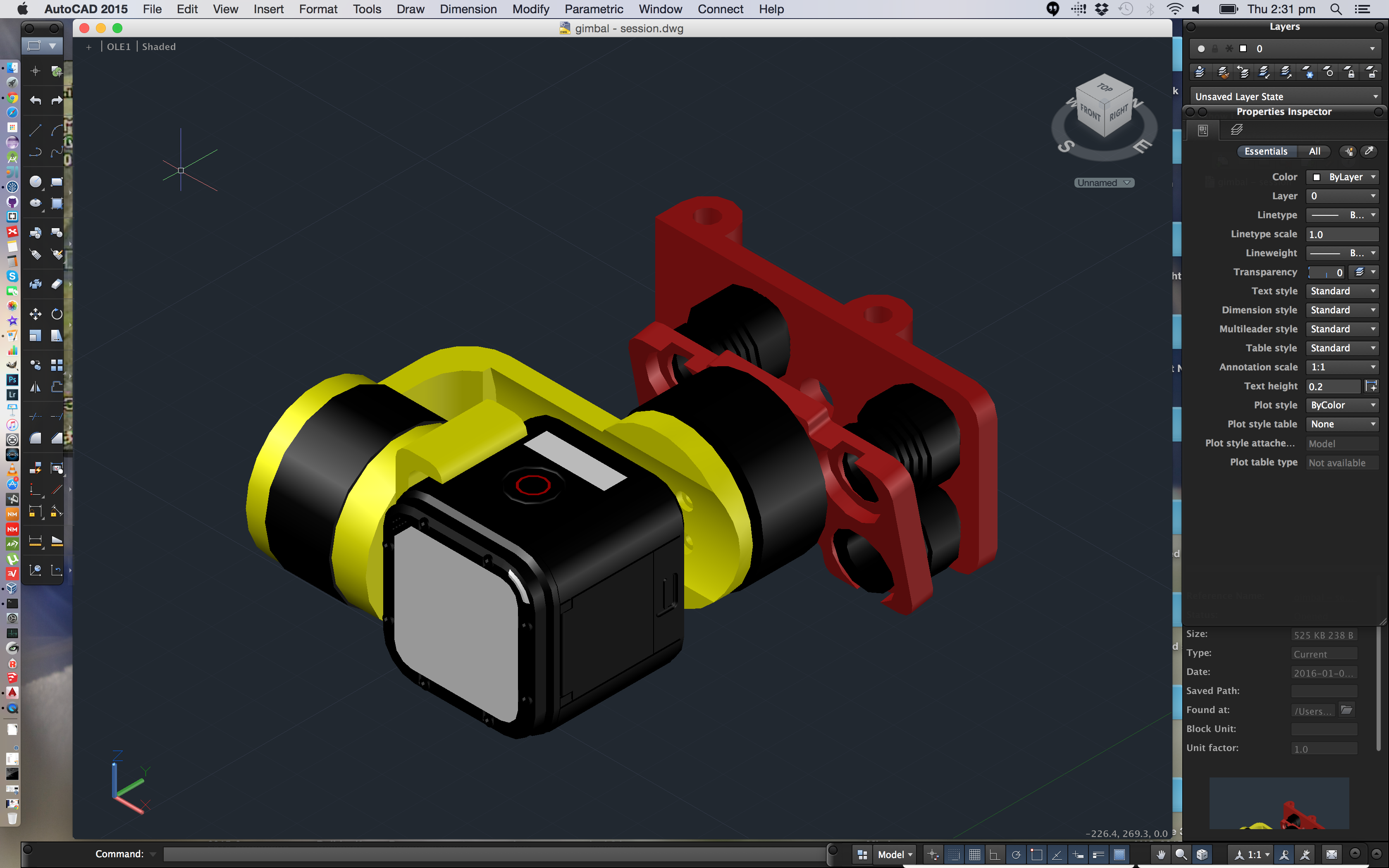 Gopro Session gimbal
