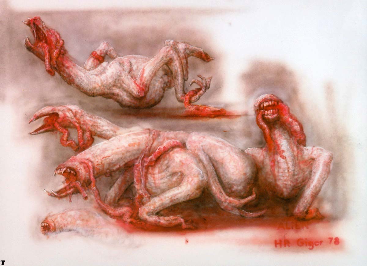 Original H.R. Giger Concept Chestburster