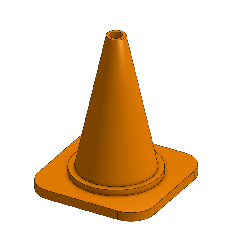 Traffic Cone 1/18th Scale