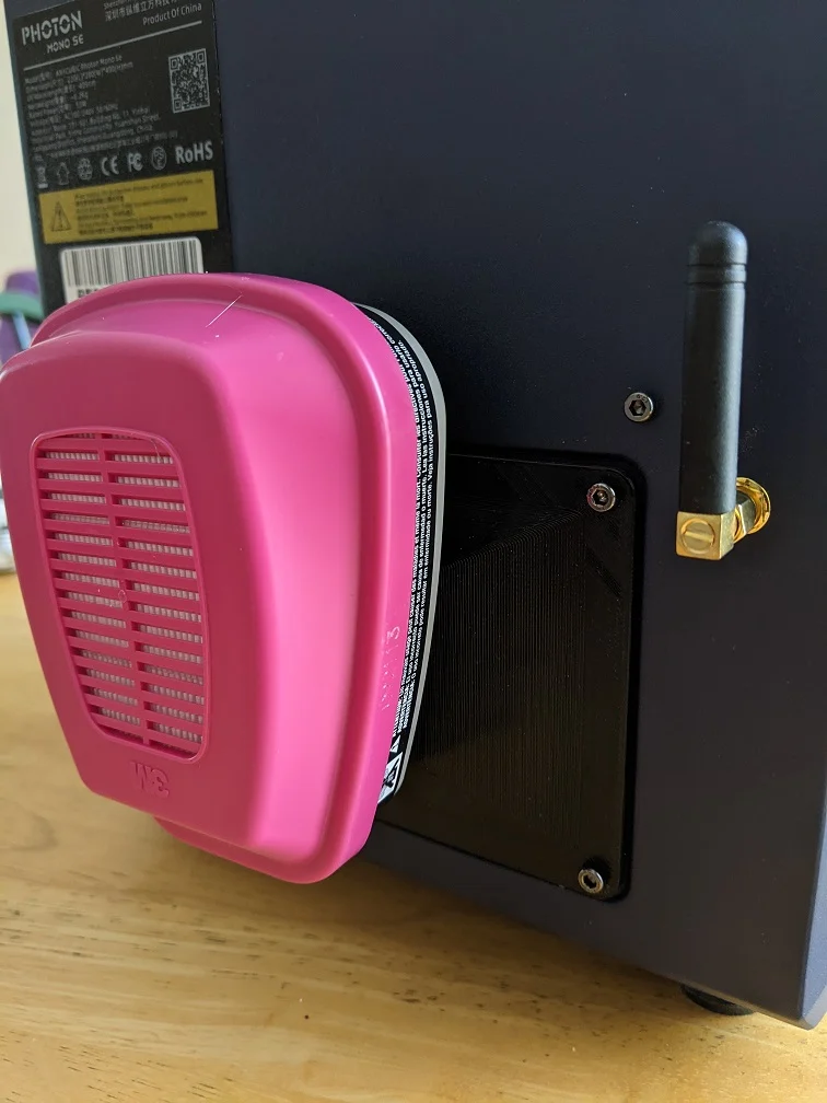 Anycubic Photon Mono SE air filtration system
