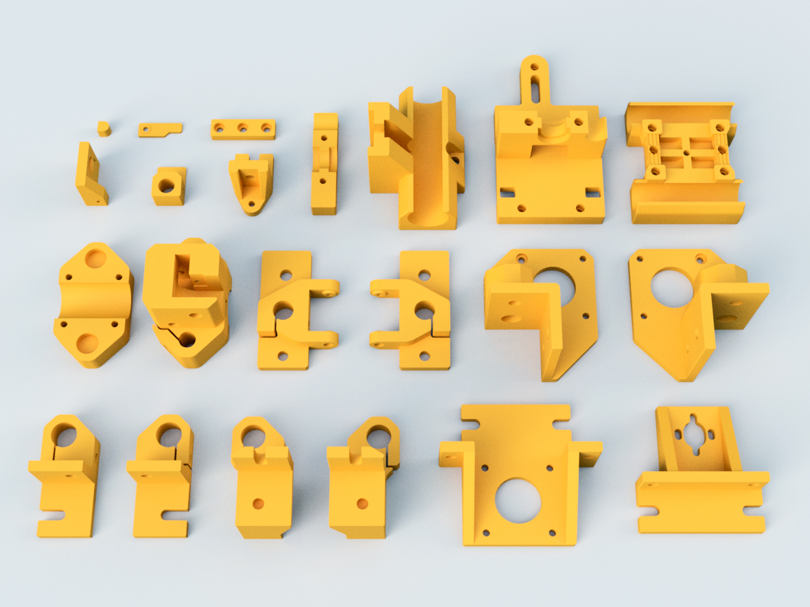 HyperCube Evolution Parts in Fusion 360