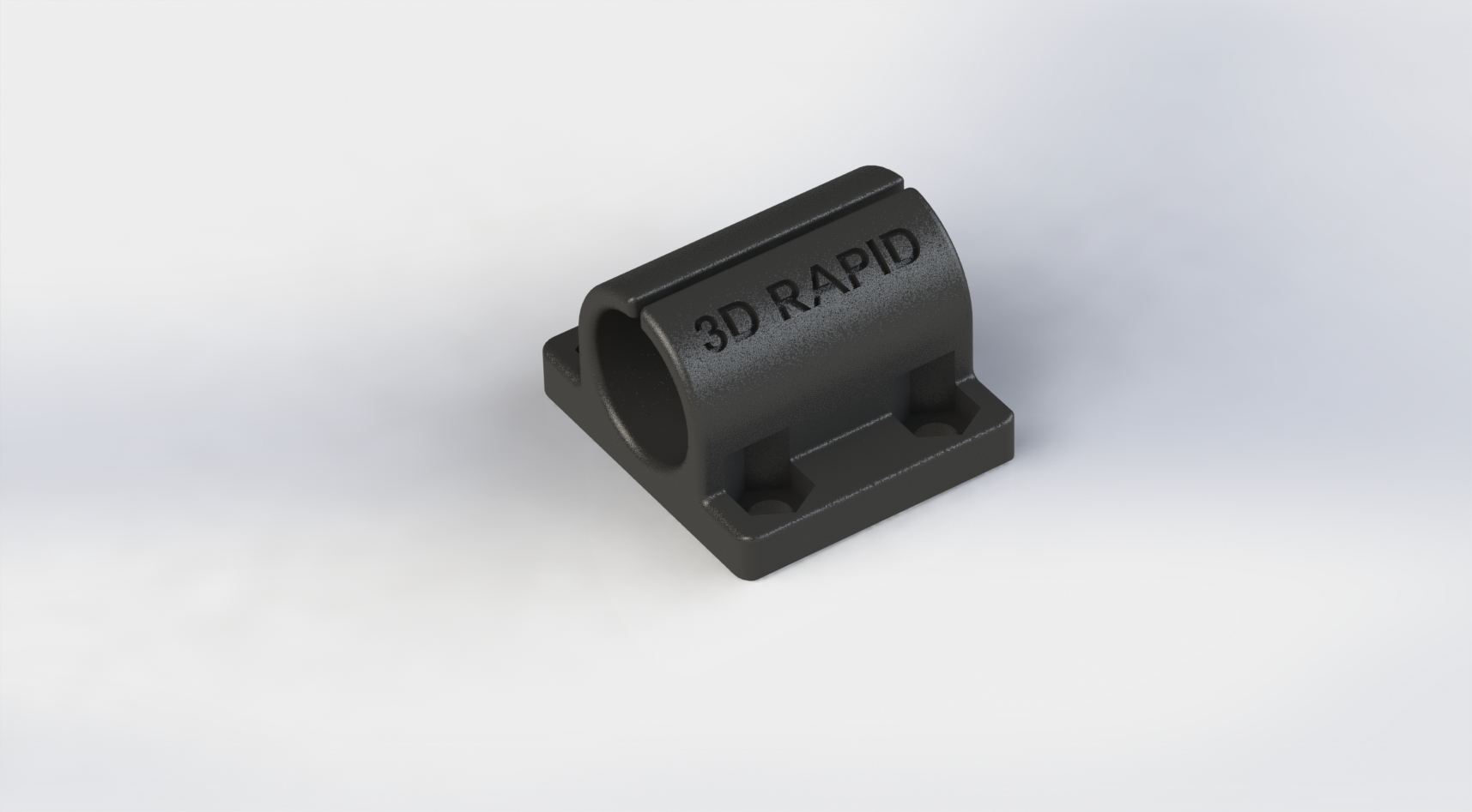 Lagerbock/bearing holder Ø15 x30 M4  also IGUS Ø16 added