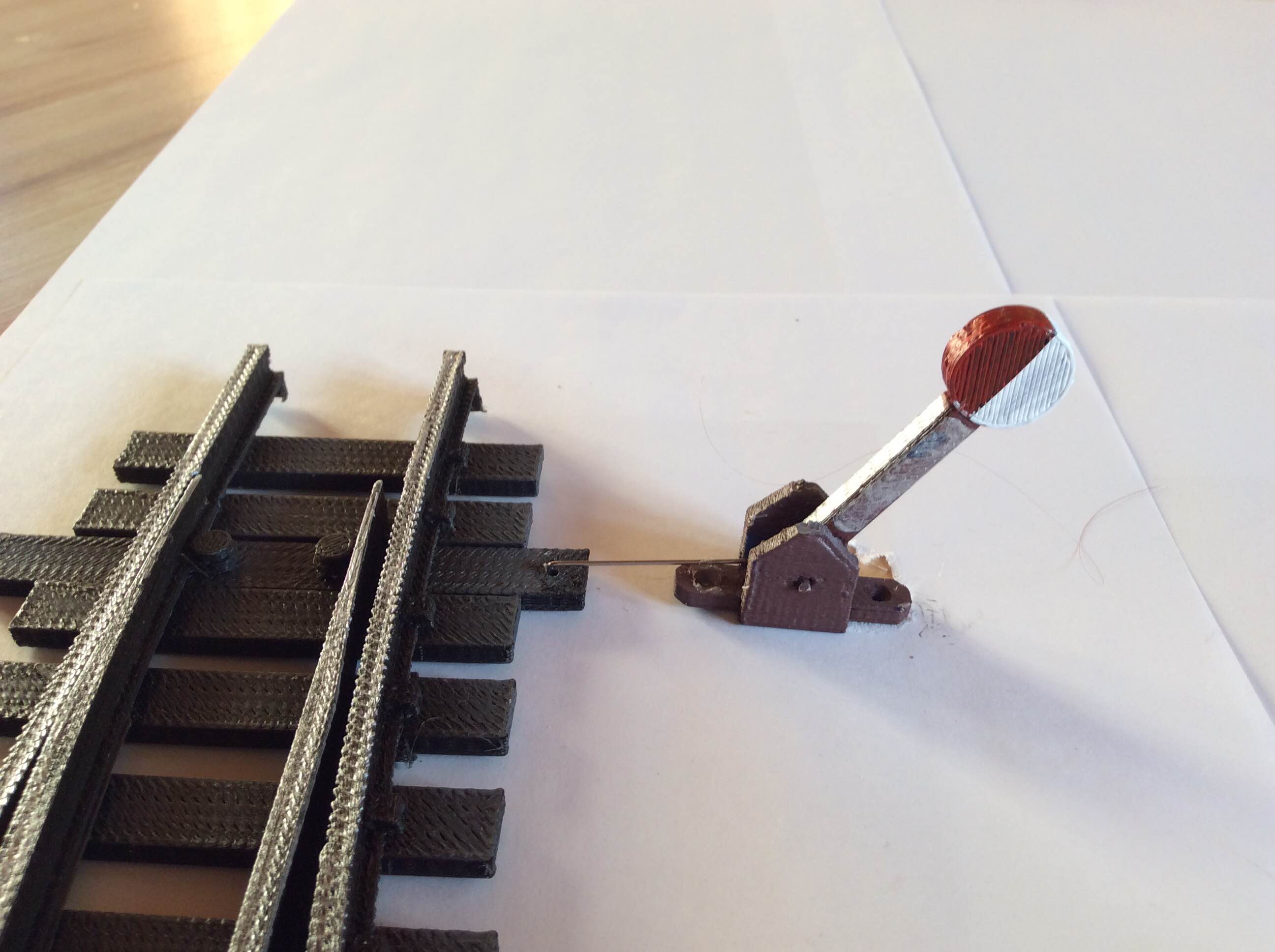 Turnout Lever for Garden Railway System