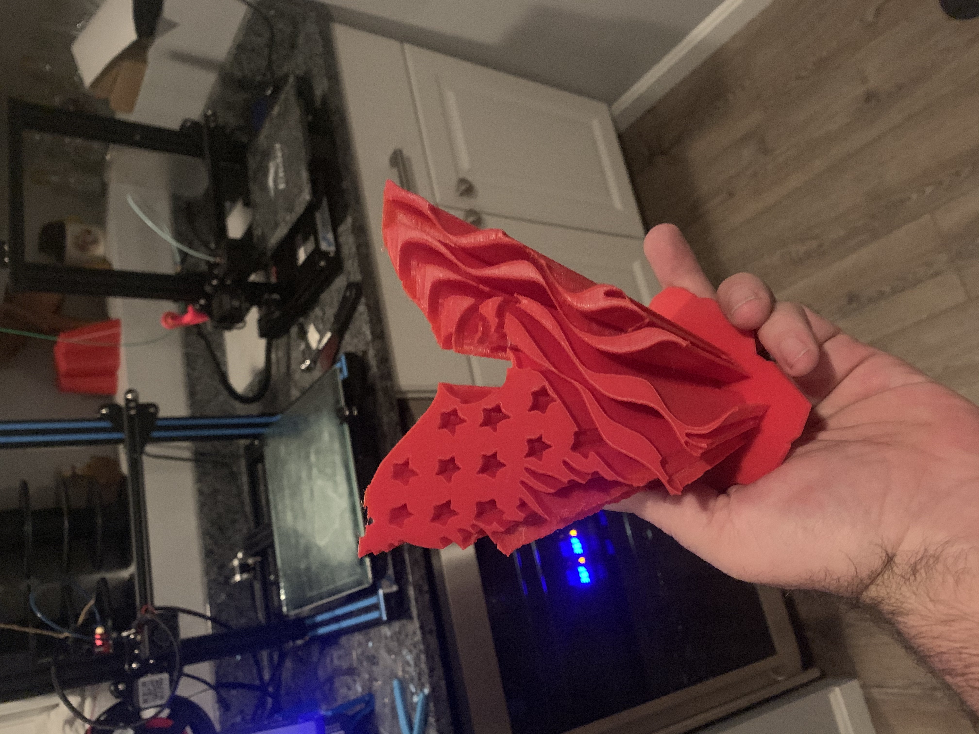 Eagle shaped American Flag