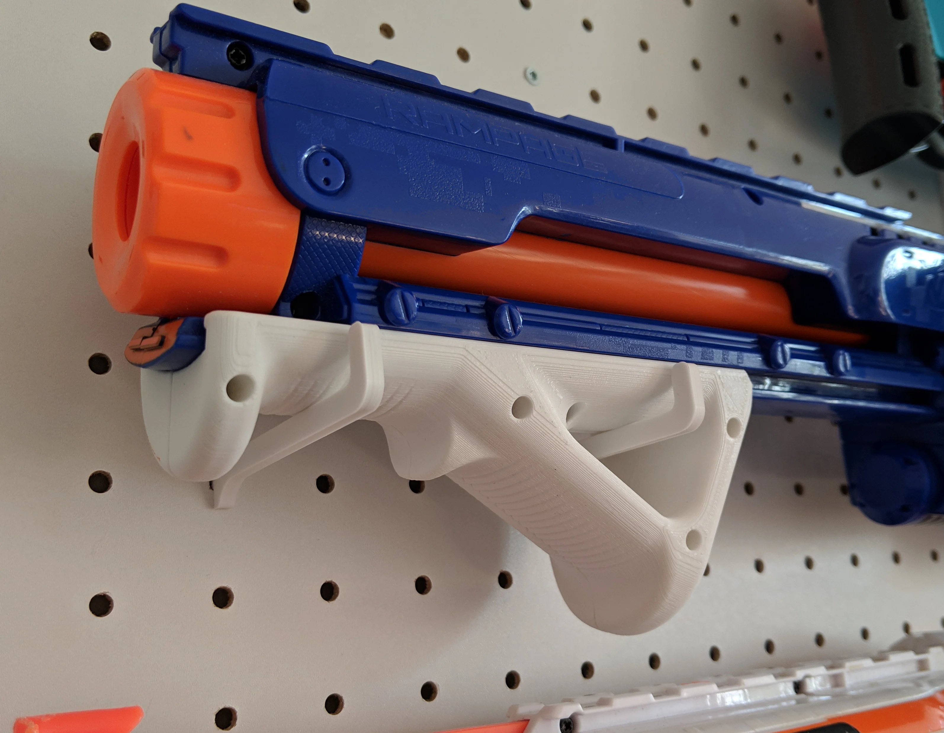 Nerf Rampage angled pump grip