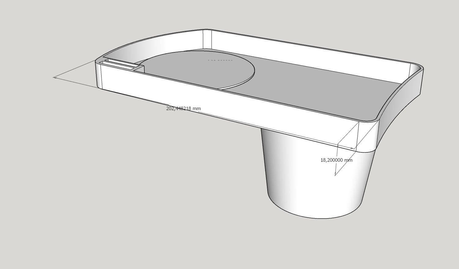 Toyota Auris FL storage compartment for cup holder