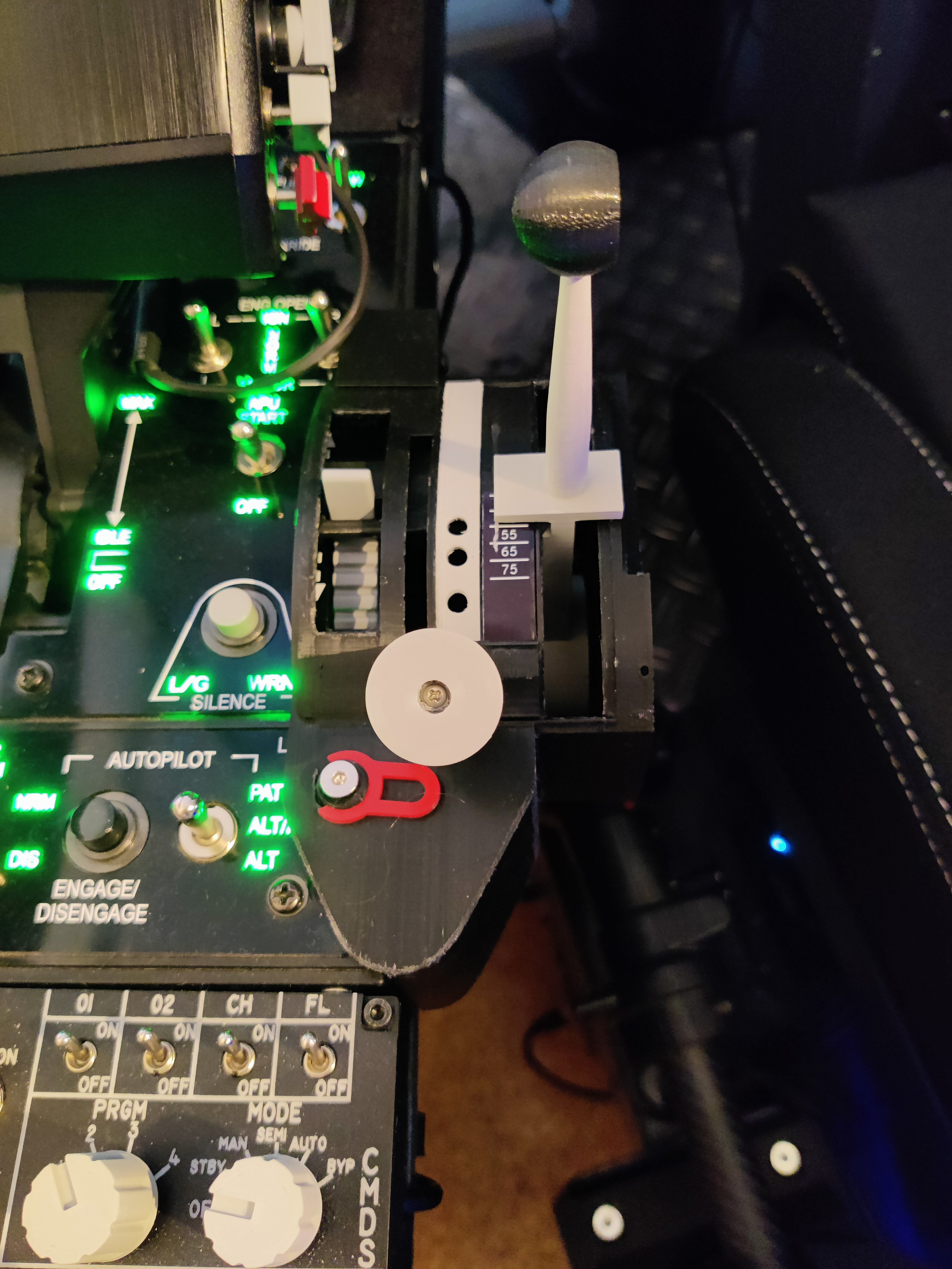 Straigt Lever for dfuerst' WARTHOG HOTAS AV8B harrier nozzle plugin