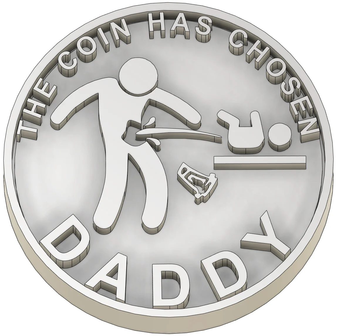 Diaper Duty Decider Coin