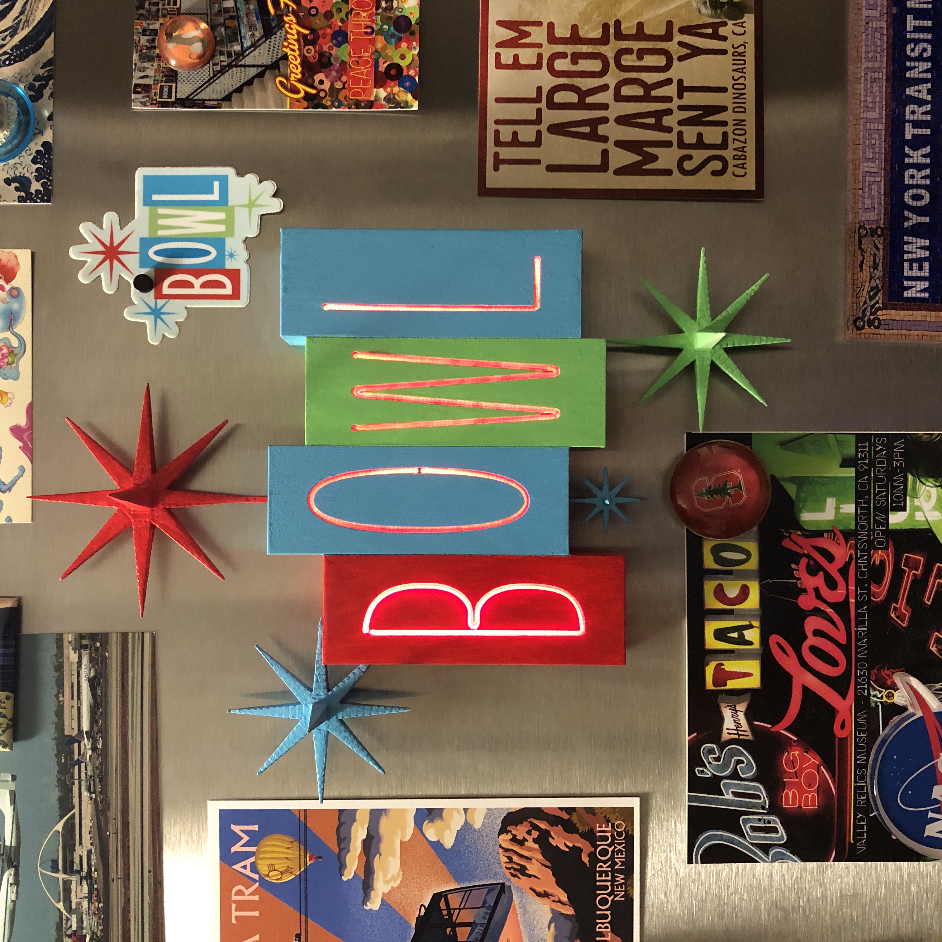 Magnetic Bowl LED Noodle Sign