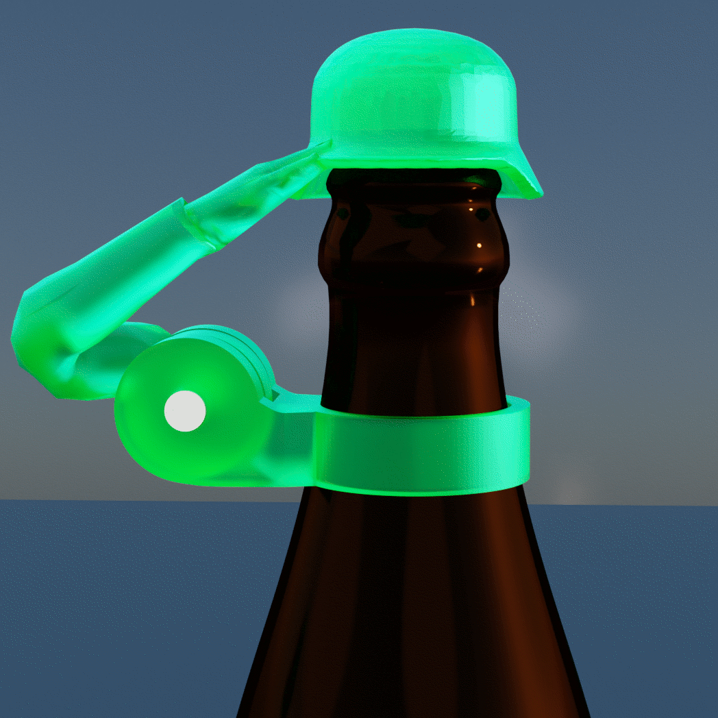 Bierflaschenhelm