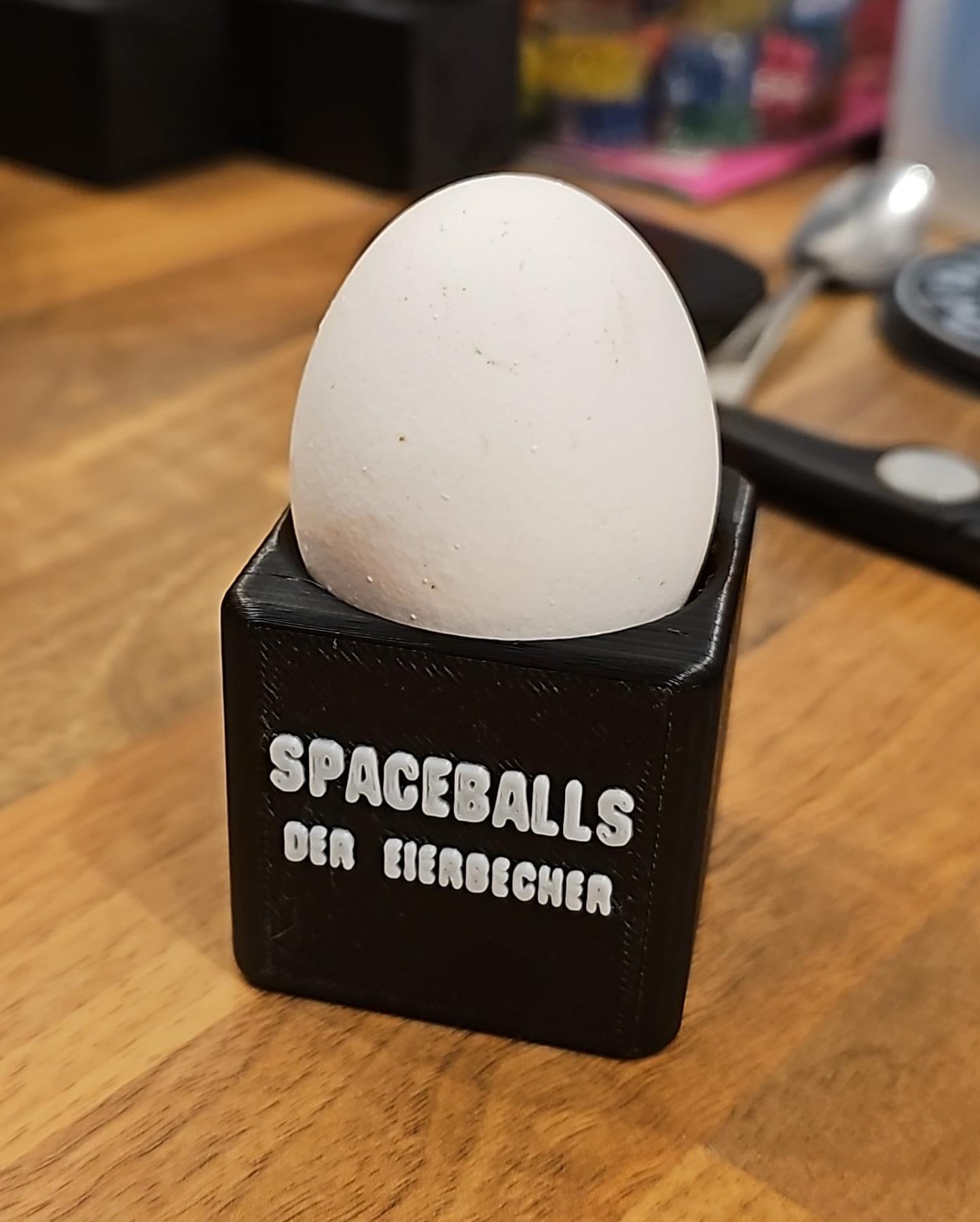 Spaceballs - Ball in a Square block - Egg cup - Eierbecher