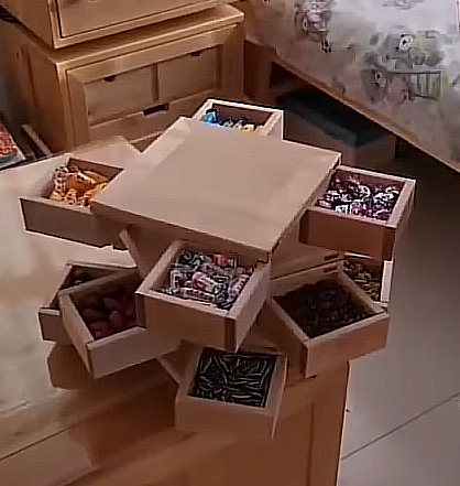 Rotating drawer tower - editable with fusion 360