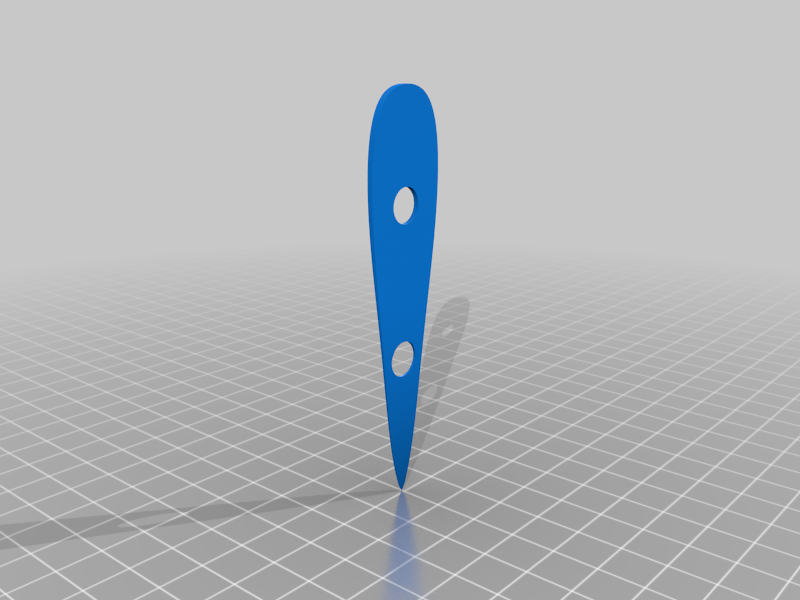 Shim for Axis foil stabilizer -1 degrees