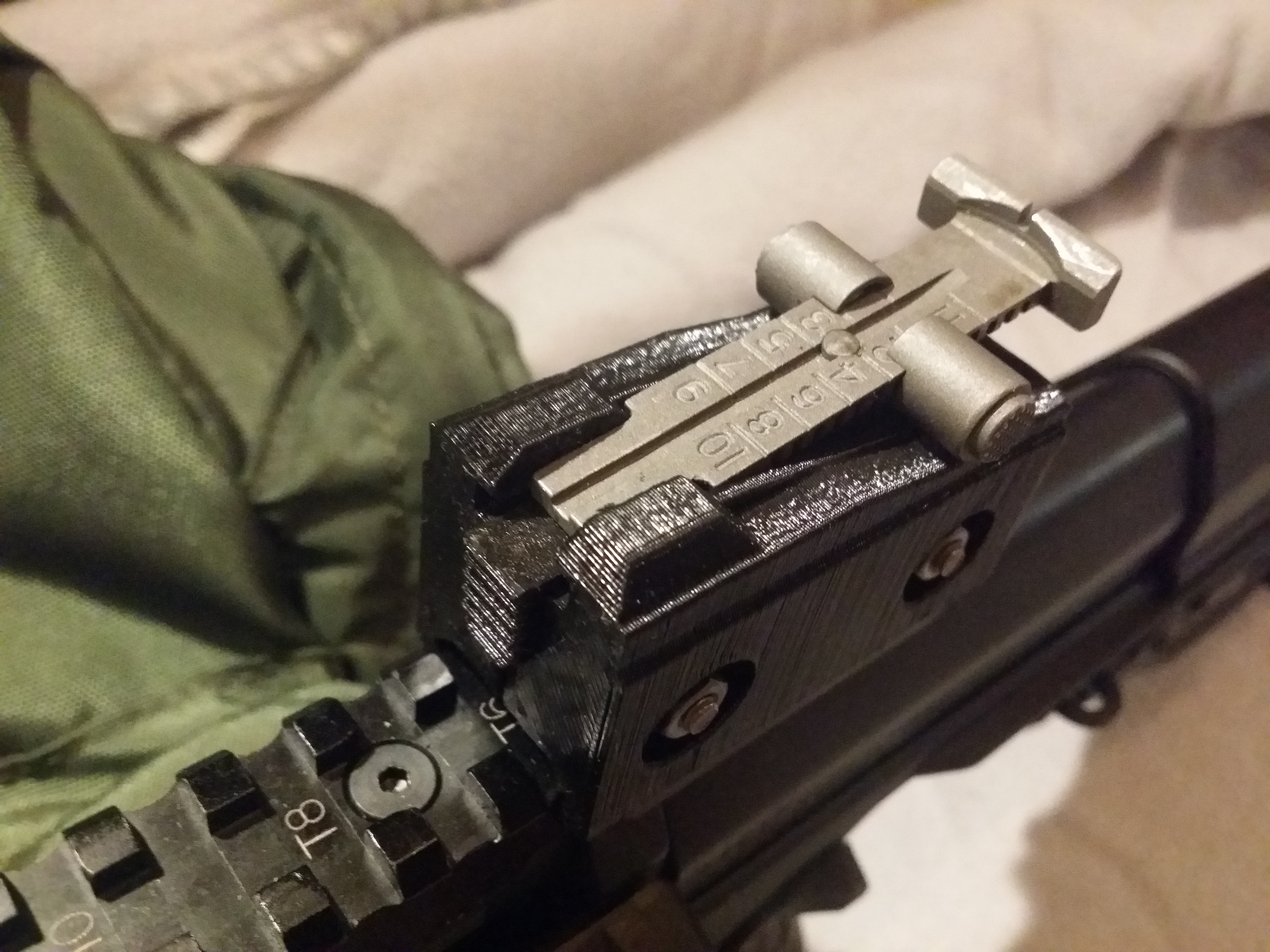 AK rear sight mount adapter for ARs