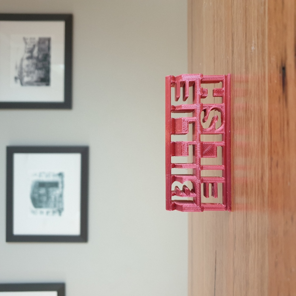 Billie Eilish 3d flip ornament