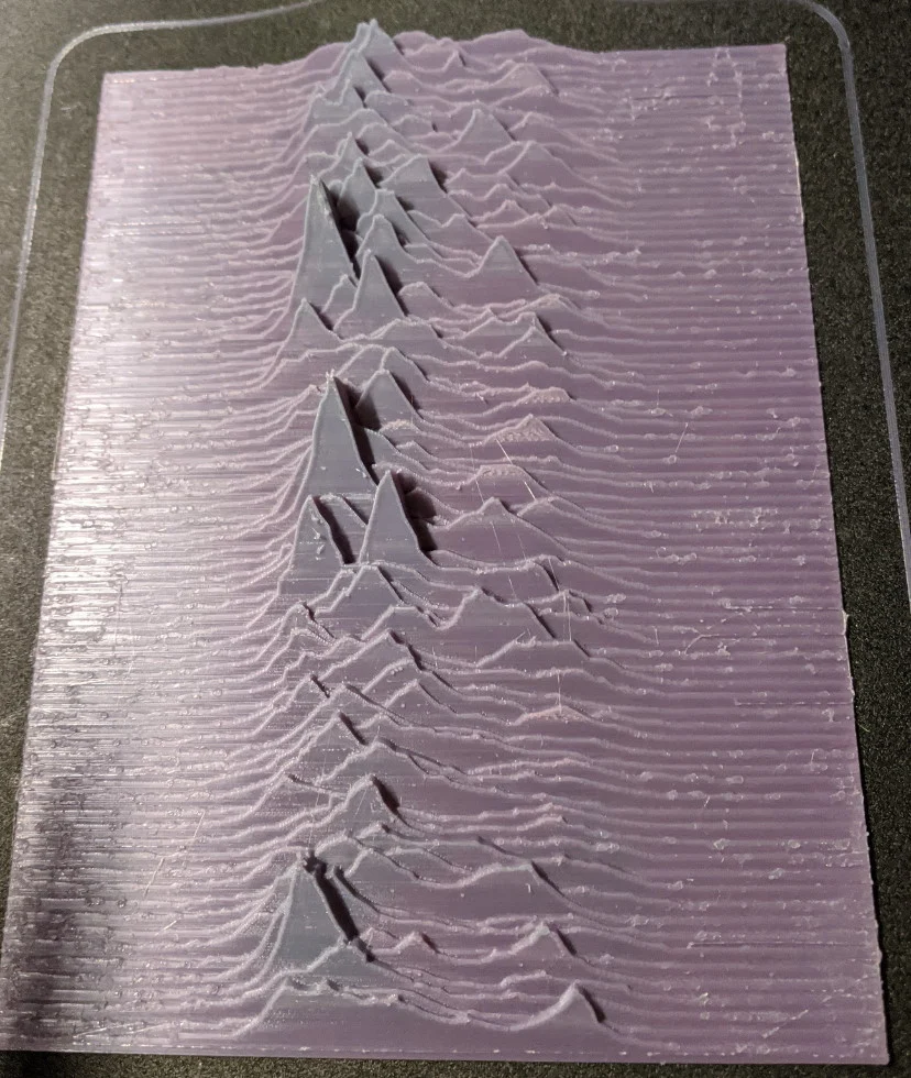 Tactile Album Art: Joy Division "Unknown Pleasures"