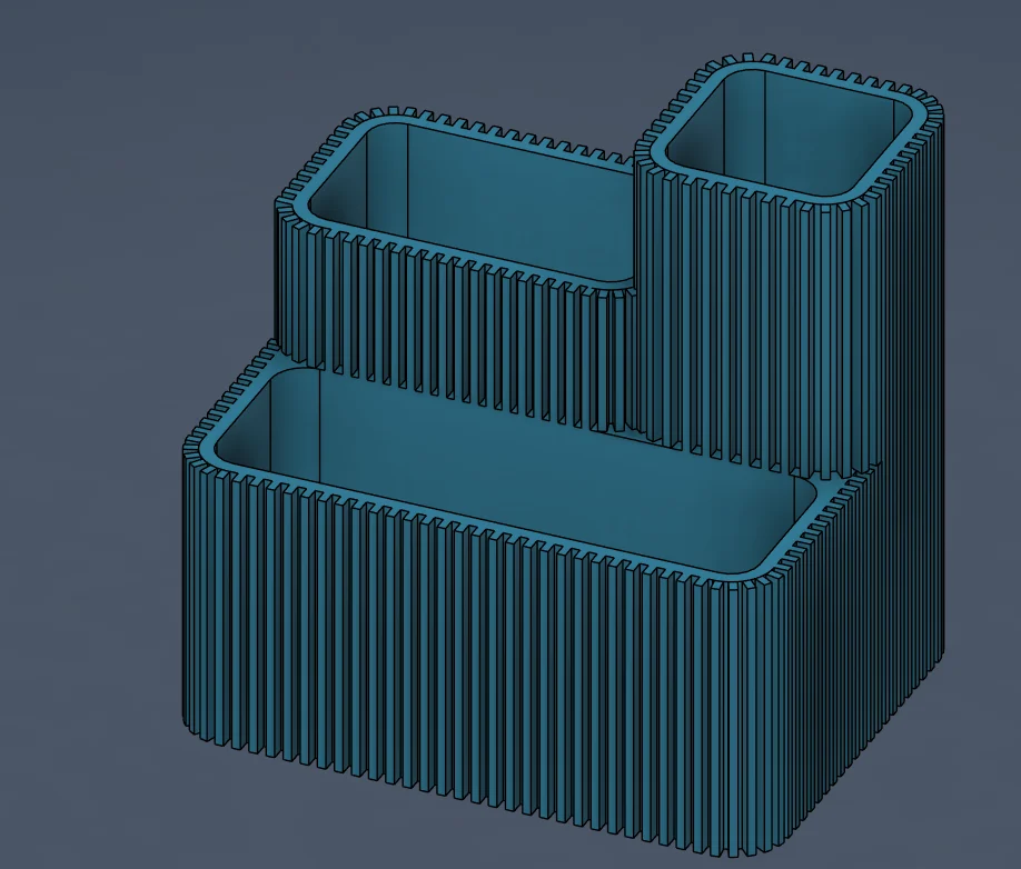 Modern Tiered Cascade Planter / 3-in-1 Ribbed Pot & Vase