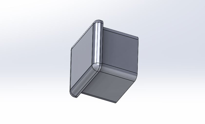 Endkappe für ein 30mm Quadratrohr (I= 26x26mm)