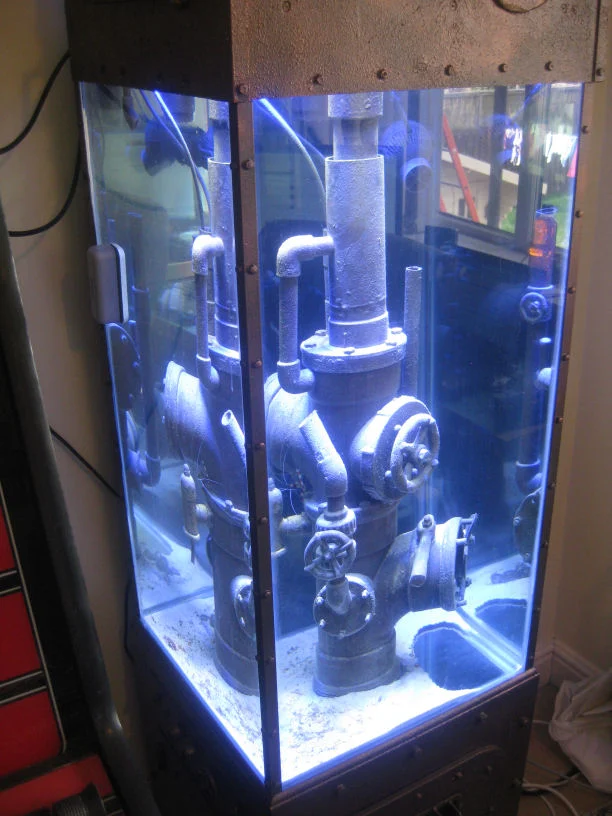 Aquarium / Fish Tank Pipework / Pipes Ornament Parts - Steampunk