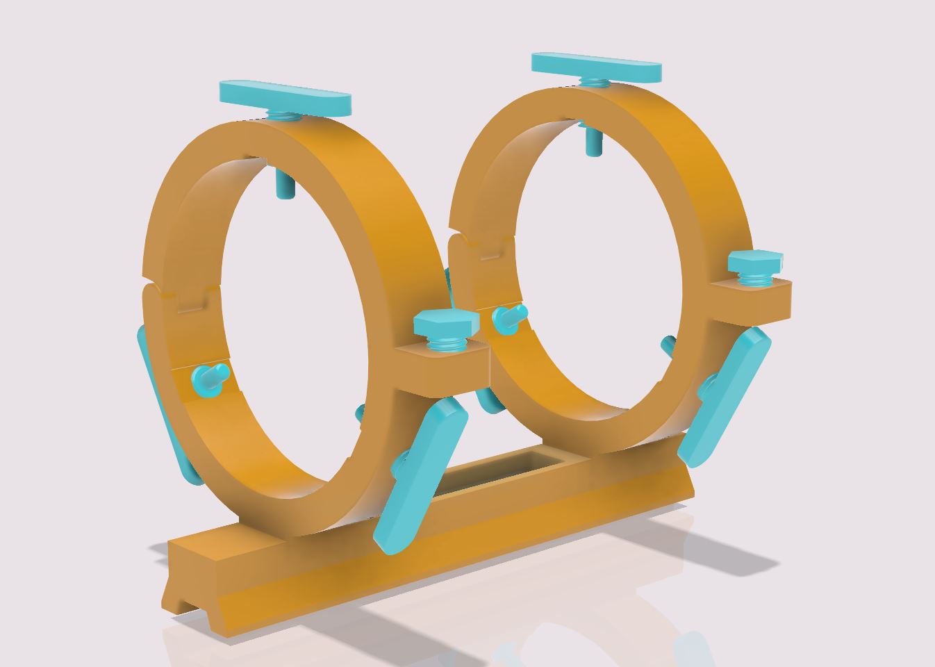 80-30 mm Guider Scope Holder for Finder Scope Dovetail with Print in Place Clamps!