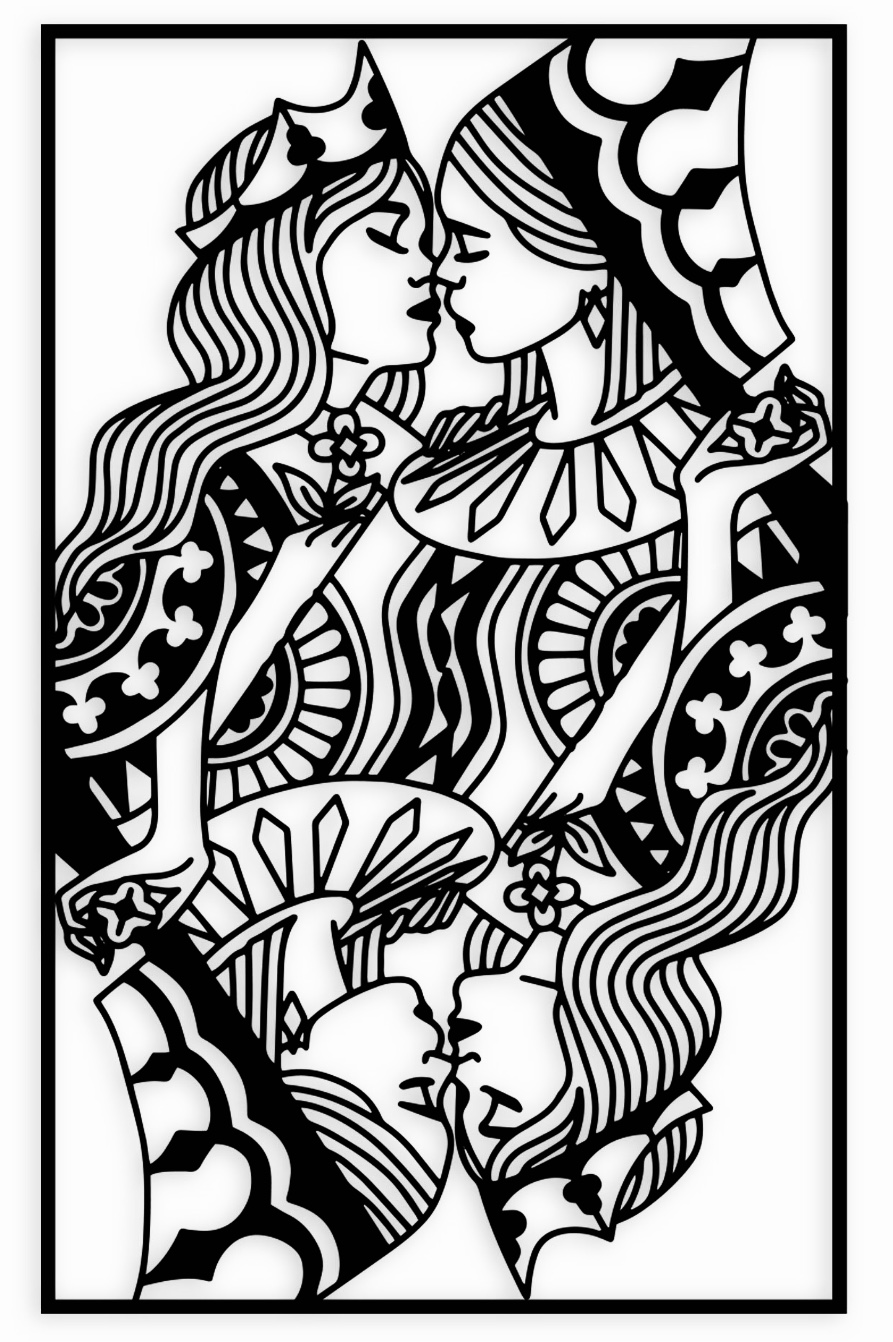 2D Queen Card 3