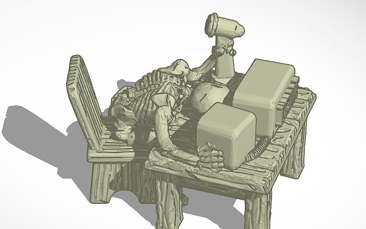 Ham Radio Skeleton Operator