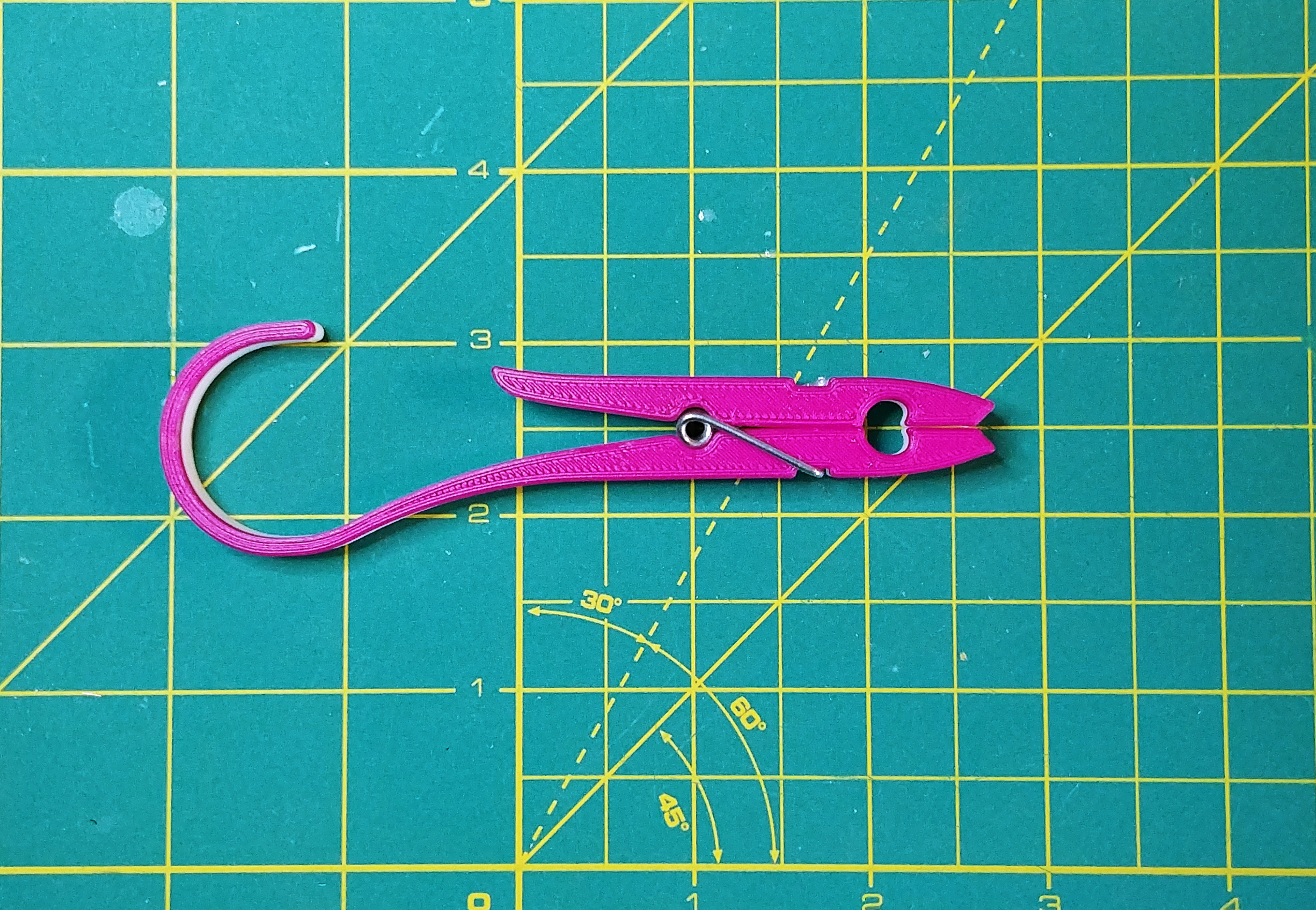Simple Clothespin Bathroom Hook