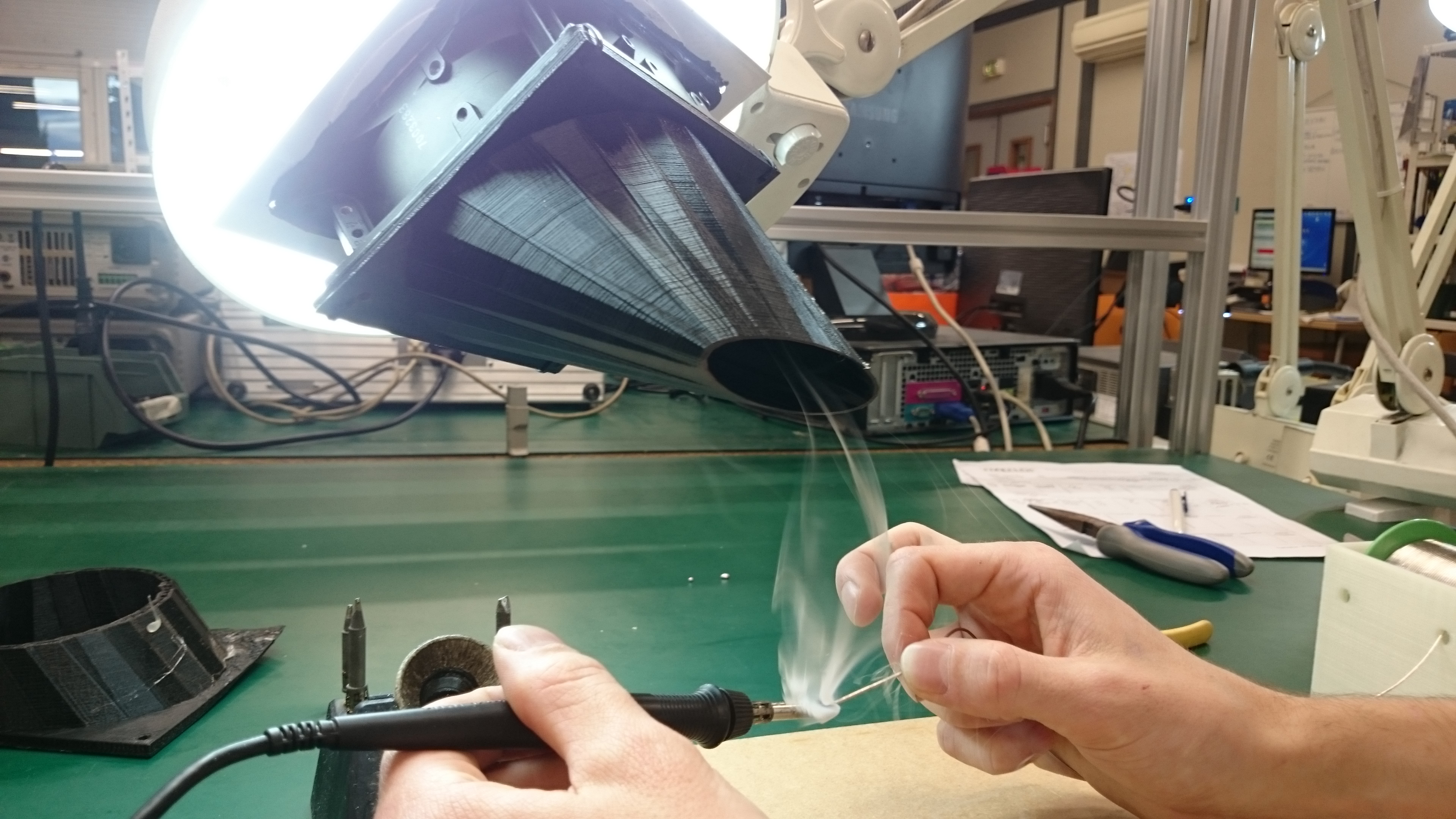 120mm solder fume extractor