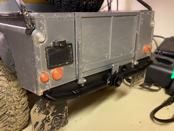 3d Sets Landy Model 3/5 Pickup Offroad Bumper with trailer hitch