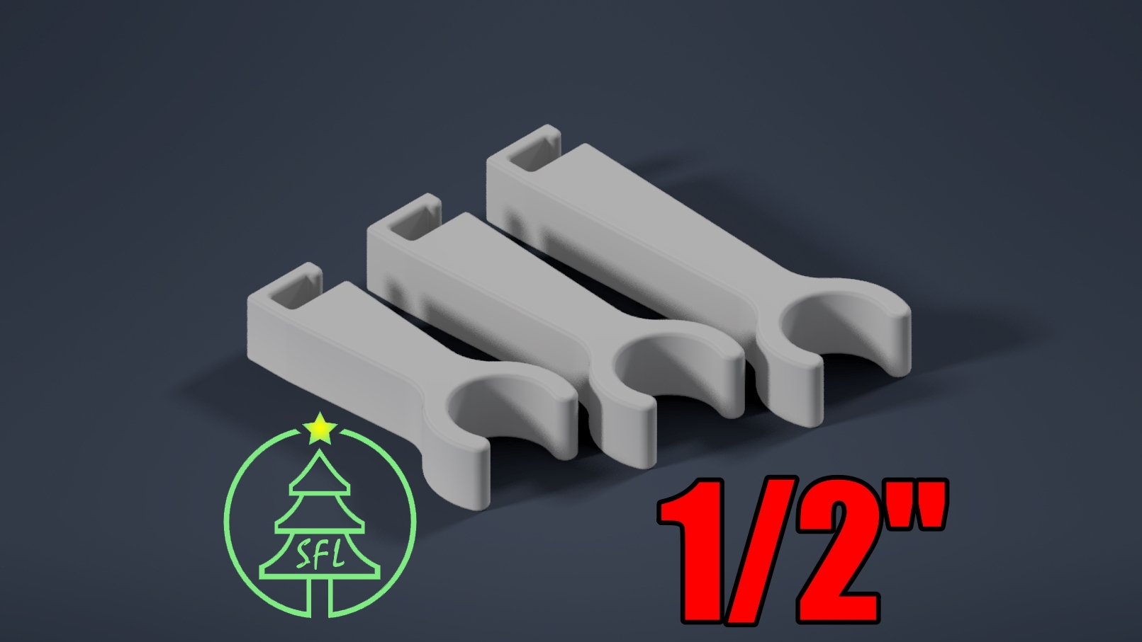 1/2" EMT Pipe J-Channel Mount Clip