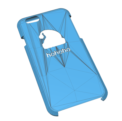 iPhone 6 case with santa's hat