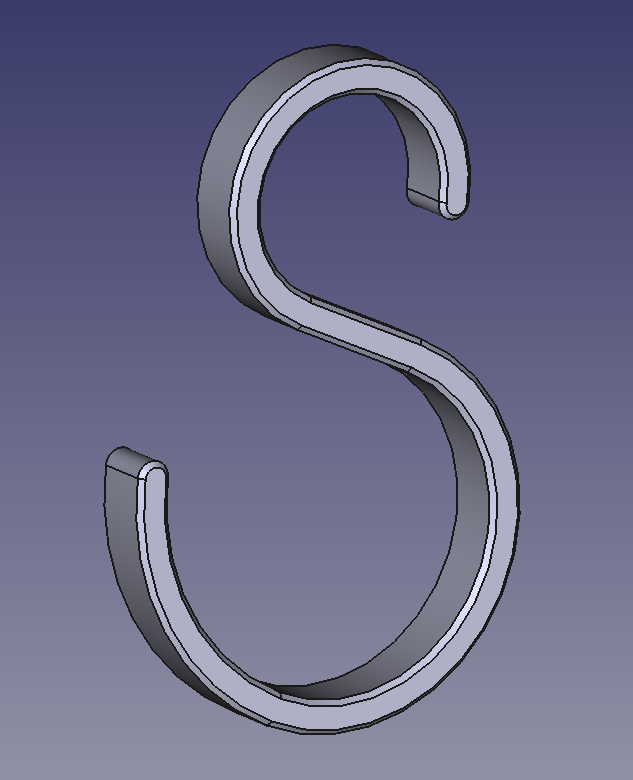Asymmetric Utility "S" Hook (Toolbox & Closet Organizer) (2)