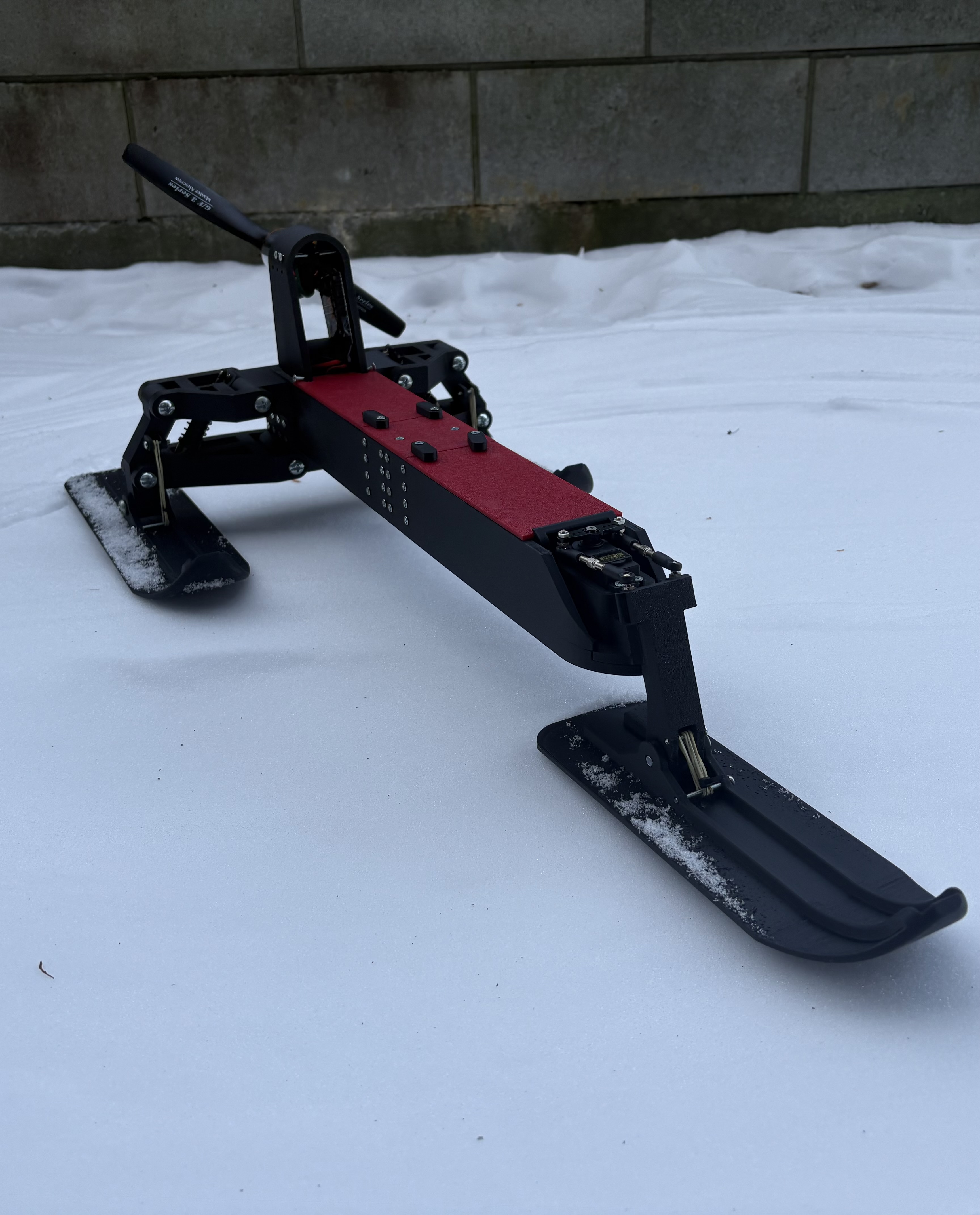 Rc TriSki snow sled