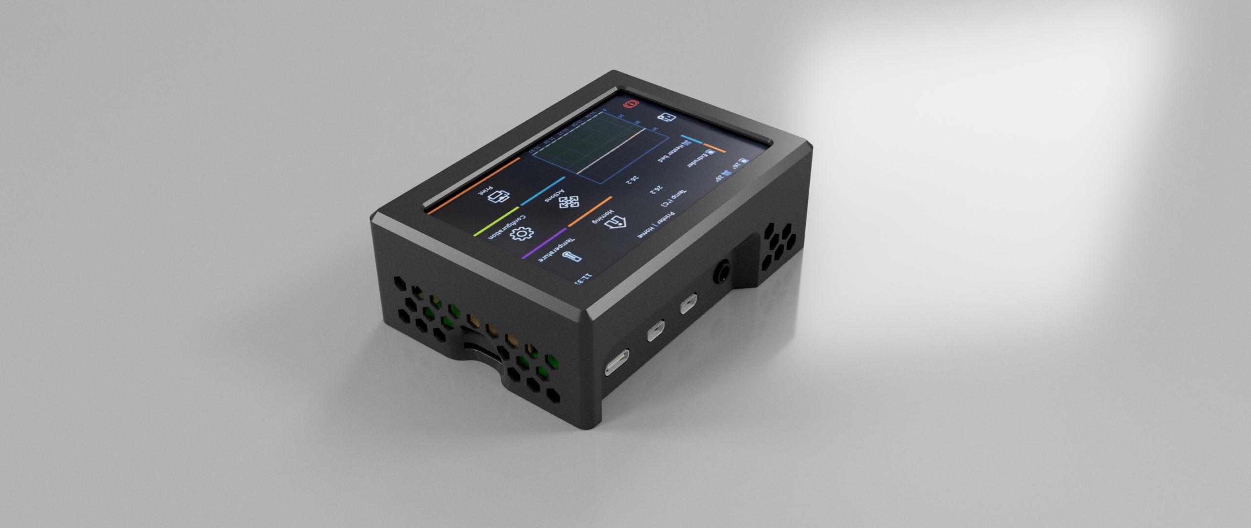 Raspberry Pi 4 Case for Microcenter Inland TFT35 Klipper Screen