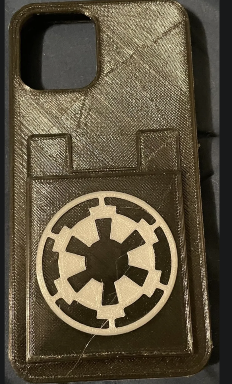 iPhone 12 Pro Case Star Wars Imperial Cog w/ Credit Card Holder