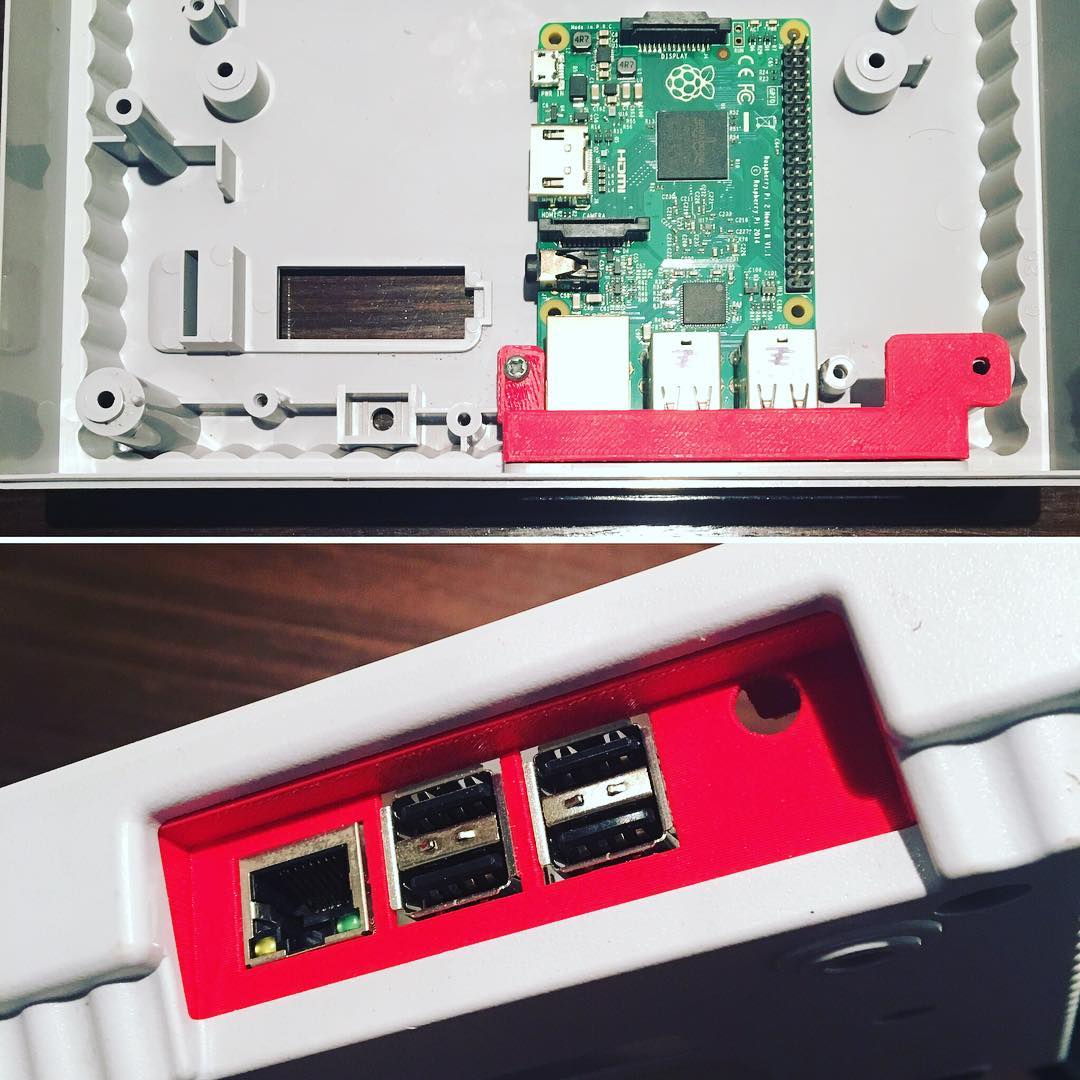 RaspberryPi3 SNES BackPlate