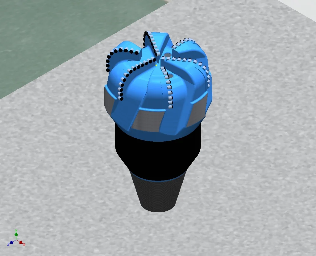 PDC bit 1/4 scale