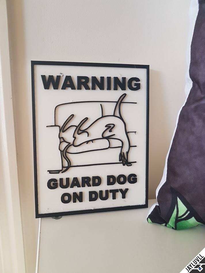 Greyhound Guard Dog Sign