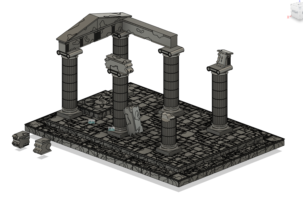 Osgiliath Temple Ruine