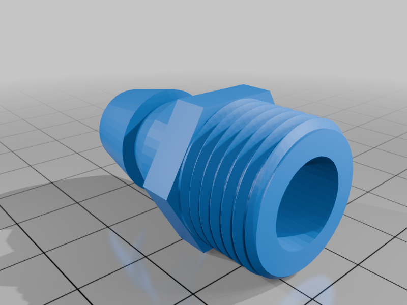 3dprinted gas hose head for 1/2 In valve #shorts clip 3d printable  design in SOLIDWORKS