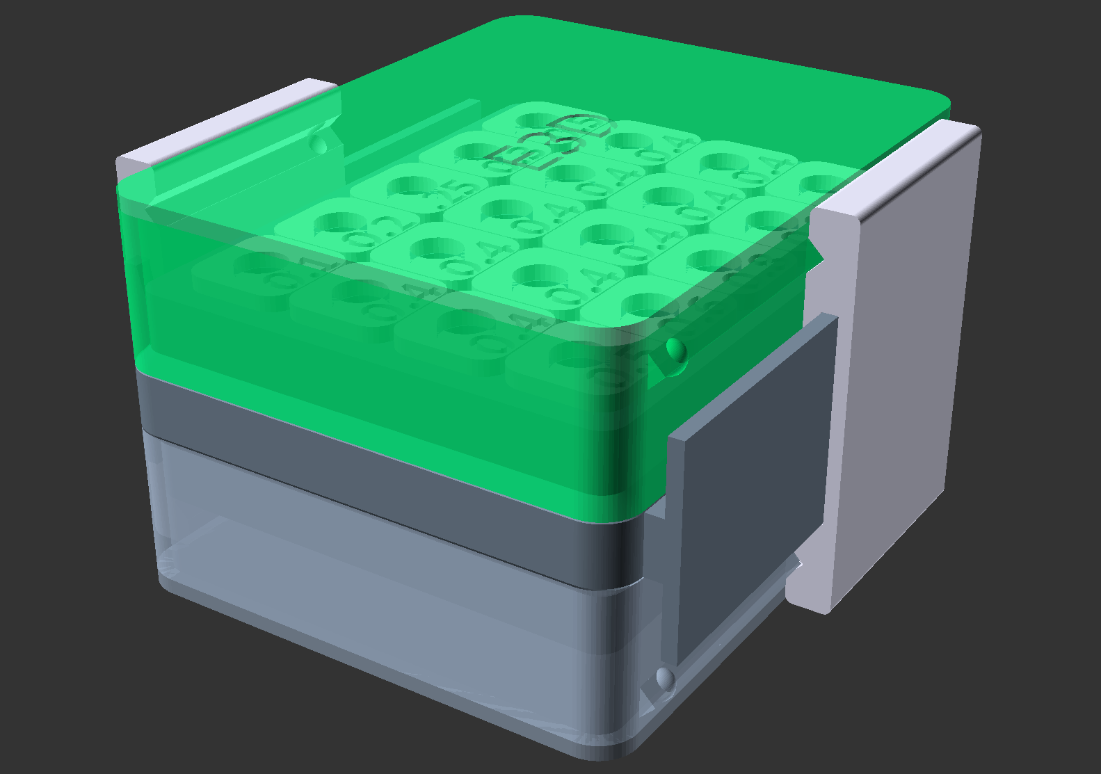 Customizable double-sided nozzle box