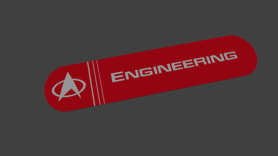 Startrek Engineering Sign