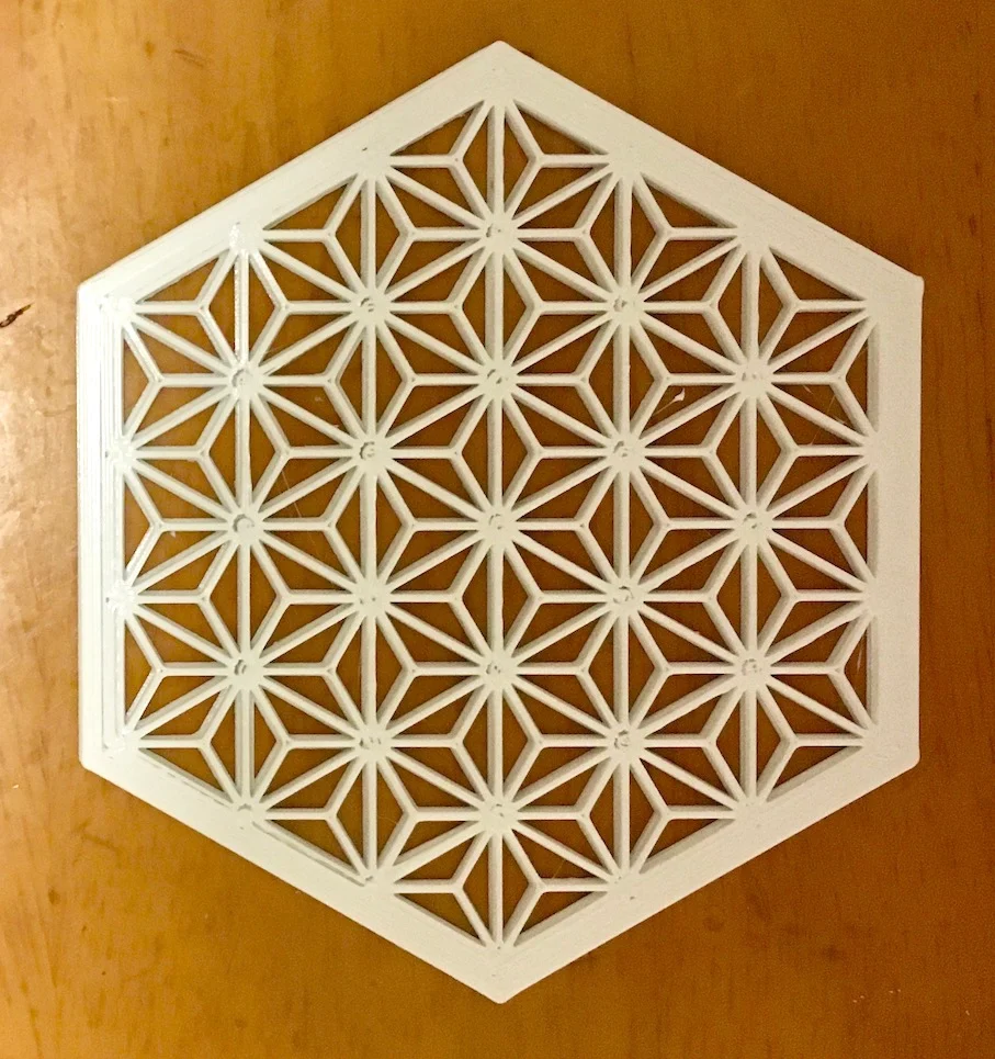 Hemp Leaves(Asa No Ha) Coaster