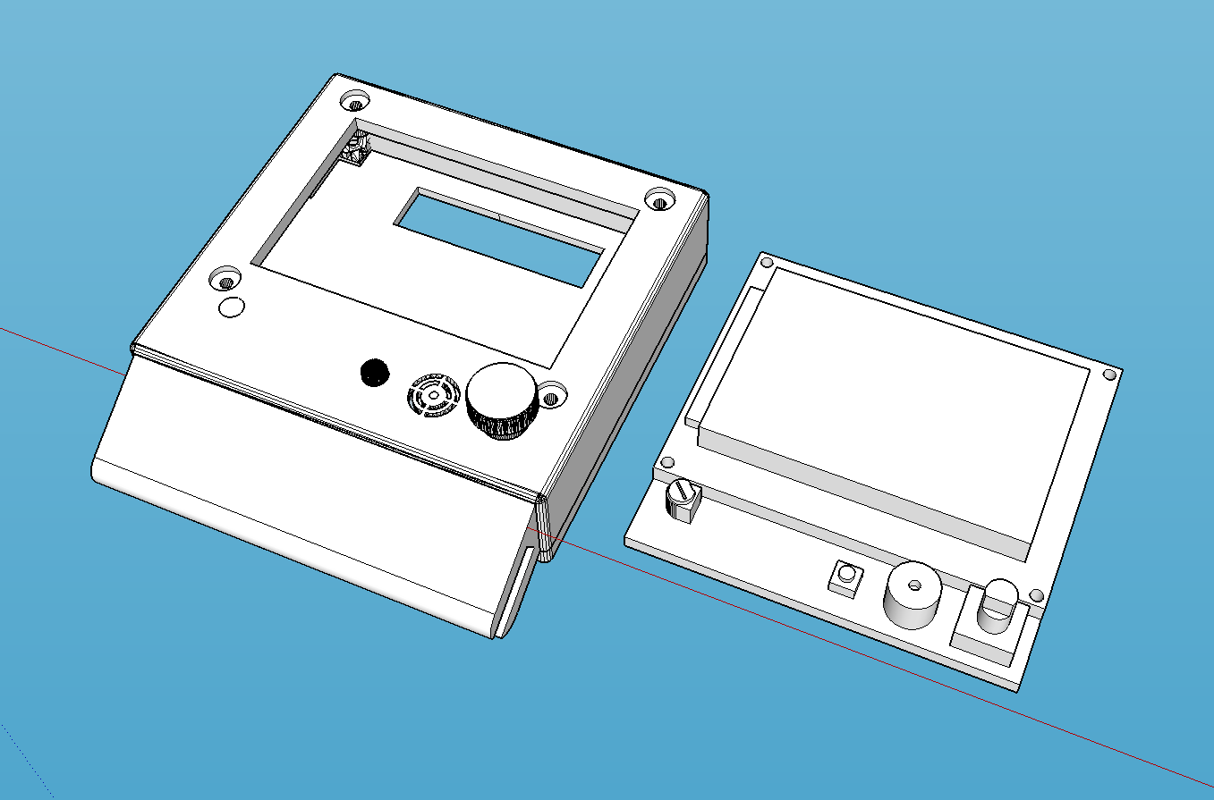 LCD 12864 Case and Holder for acrylic frame or other 6/8mm box frame