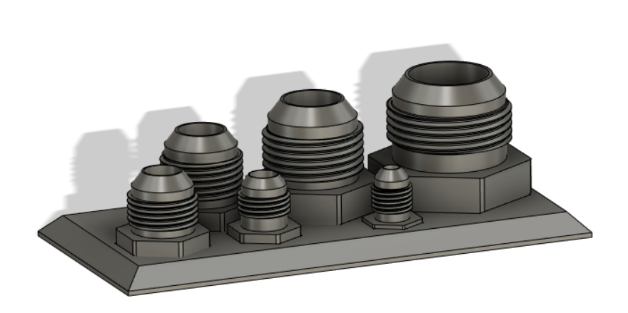 Male and Female AN Fittings Plugs and Caps 4AN 6AN 8AN 10AN 12AN 16AN (now w/ and w/o holes!!)