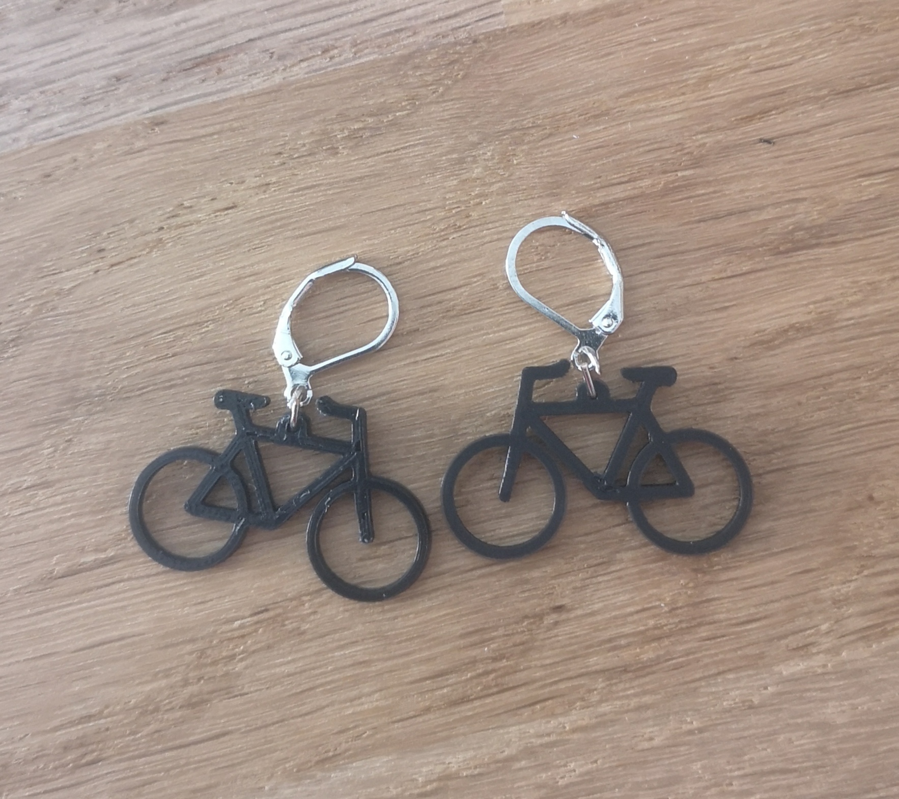 Bike earrings