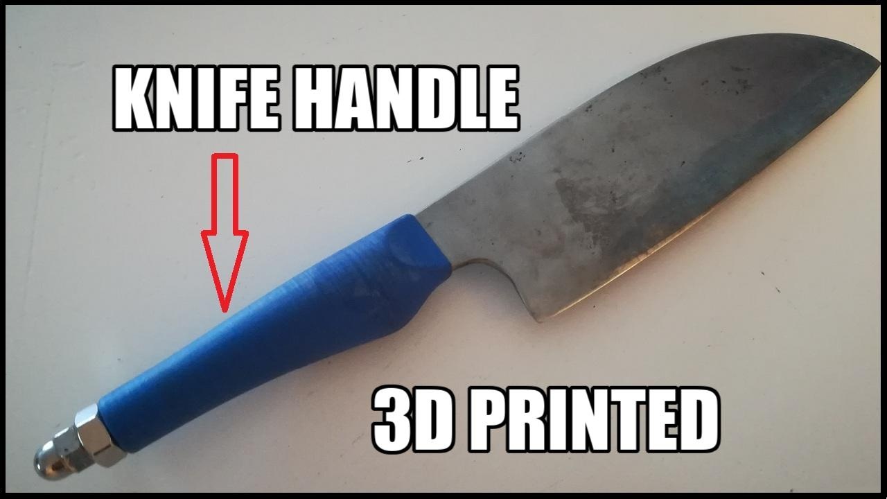 CHEF KNIFE HANDLE HIDDEN TANG REMOVABLE